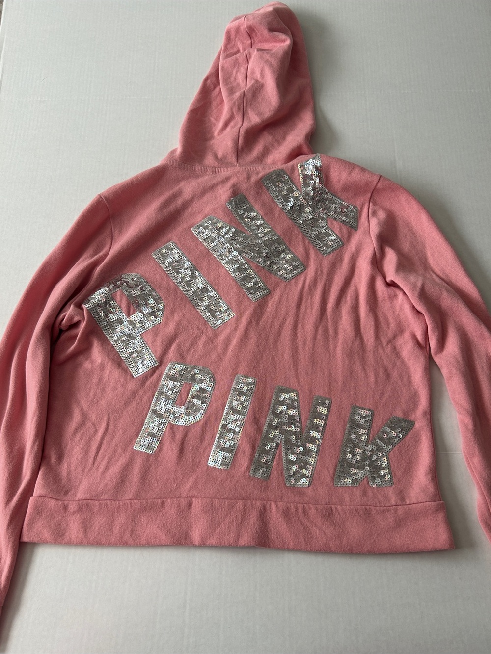 Victoria's Secret PINK Light Pink Zip Hoodie